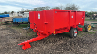 4T tipping trailer with new body, LED lights, barn door