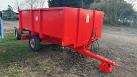 4T tipping trailer with new body, LED lights, barn door - 2