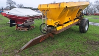 Econ single axle salt spreader gritter trailer