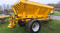 Econ single axle salt spreader gritter trailer - 2