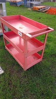 Large red mechanics tool trolley - 2