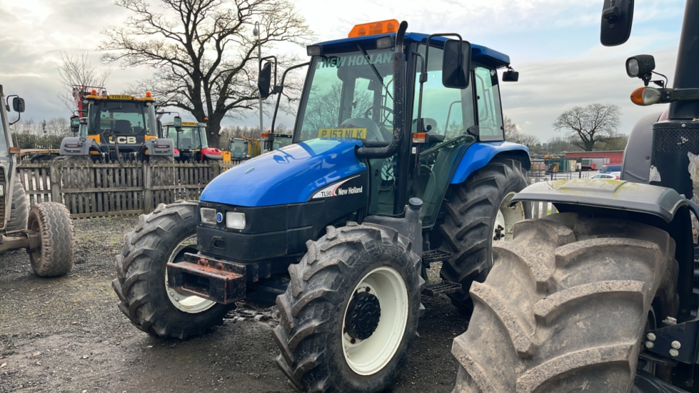 New Holland TL90 4wd tractor, runs and drives, 2646 hours, PJ53 NLK ...