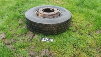 285/70R19.5 wheel and tyre