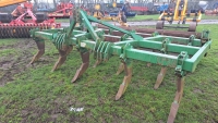 MF 24 3m 10 tine Superflow lowdraught chisel plough c/w crumbler roller