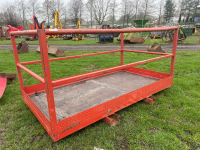 8ft man basket/telehandler safety cage, pallet tines fittings