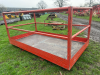 8ft man basket/telehandler safety cage, pallet tines fittings - 2