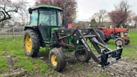 John Deere 2140 tractor c/w loader & Euro 8 headstock