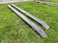 Pair of new 8ft pallet fork extension tines - 2