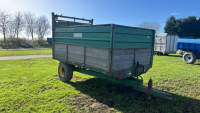 Fraser F68 6T tipping trailer c/w short posts and extra sides