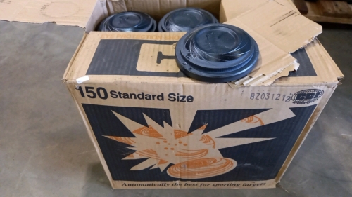 Box of clay pigeon discs