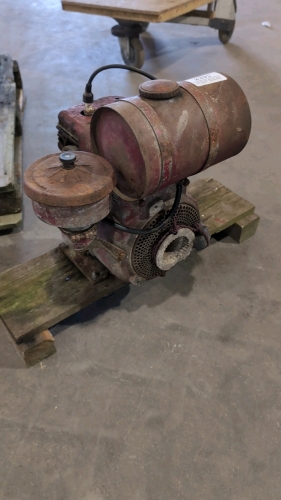 Vintage rare MAG petrol stationary engine made in Geneva, Switzerland