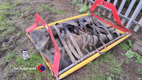 Potato harvester fall breaker