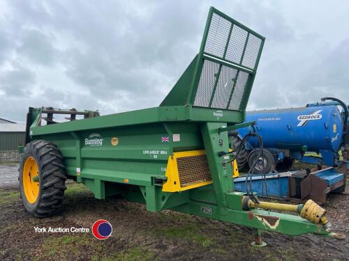 Bunning Lowlander Mk4 90 manure spreader