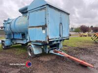 Whale vacuum tanker c/w Perkins donkey engine, 1993 trailer, key in office