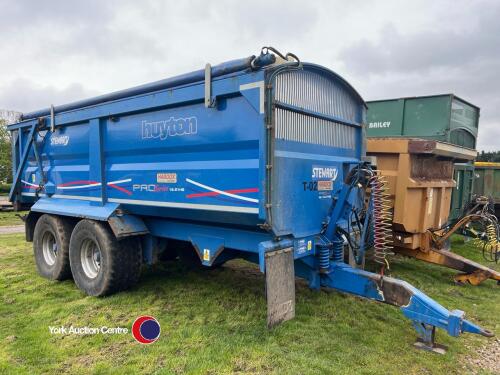 Stewart PS16-21HS 16T tipping trailer with Hardox body, hydraulic roll over sheet, air and oil brakes, 560-65-22.5 flotation tyres, 2016, extra work lights