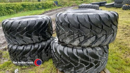 4 x new 560-60R22.5 Mitas tyres on 10-stud rims