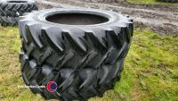 Pair 16.9R34 Goodyear tyres