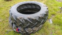 2 x 60% 12.4/11/28 tractor tyres