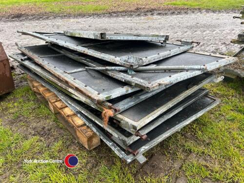 Pallet of pig doors