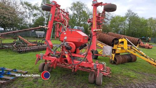 Einbock Pneumatic Star-Pro STI 600 hydraulic driven grassland air seeder, 2018, control box and manuals in office
