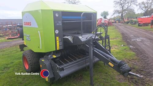 Claas Rollant 350 round baler, pto books and box in office