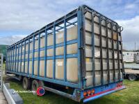 JPM 30ft livestock trailer, 2 doors, high speed axles, air and oil brakes, tested every year, 2013 - 3