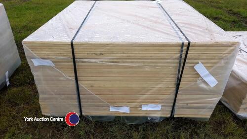 Pack of 40x plywood sheets, 4ft x 4ft x 15mm