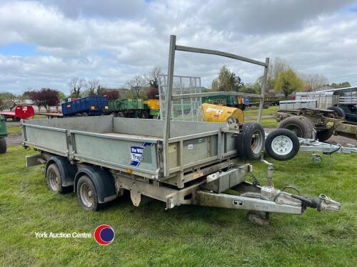 Ifor Williams TT126G 12ft x 6ft tipping trailer, good condition, 2010, control box in office