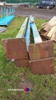 4 x 6x6 box section with feet, approx 20ft