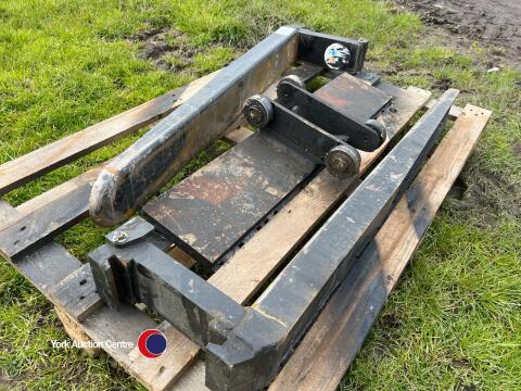 Forklift carriage plus forks, ideal for small tractor/ skid steer