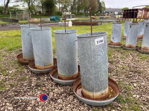 4 x poultry tube feeders