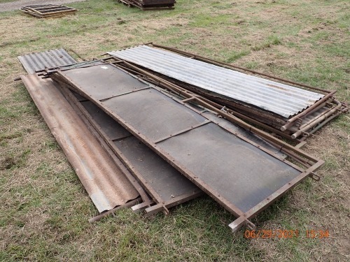 13 x 8ft pig/sheep hurdles and pins