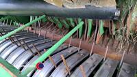 John Deere F440R fixed chamber baler, flotation tyres, net wrap, 22,500 bales, 2014, control box in office - 3