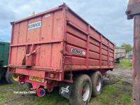 Redrock 14.5T tipping trailer with silage sides, 2004 - 4