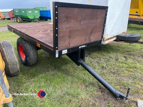 6x3 trailer for compact tractor or quad, new boards and paint
