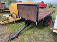 6x3 trailer for compact tractor or quad, new boards and paint - 2