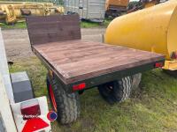 6x3 trailer for compact tractor or quad, new boards and paint - 4
