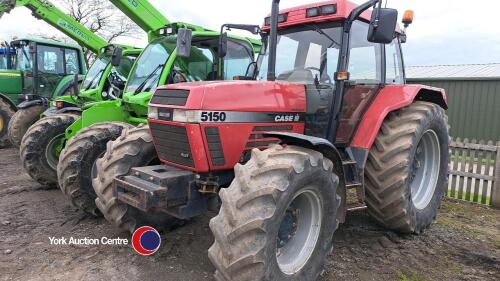 Case Maxxum 5150 tractor, 40km, Powershift, with creeper box, 1996, 3952 hours