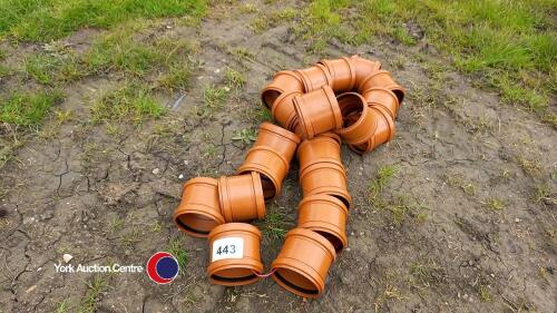 20 x 100mm diameter drainage couplings
