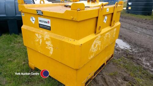 1000ltr fuel pod for use with the Atlas Copco Generator c/w all pipe work to connect to generator.