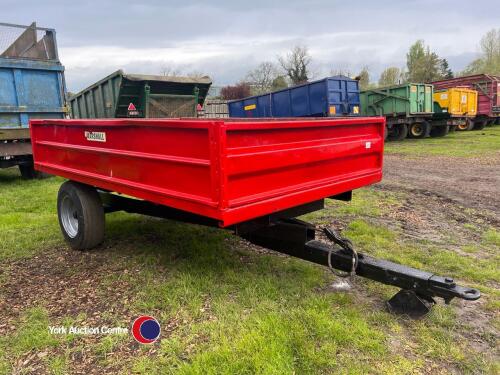 3T tipping trailer on flotation wheels