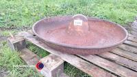 Round Mexican hat pig trough/planter - 2