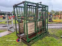 Cattle crush converted for suckled calves
