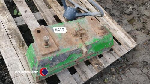 John Deere tractor front tombstone