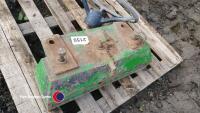 John Deere tractor front tombstone