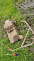 Fordson Major engine sump and 4WD front axle A-Frame