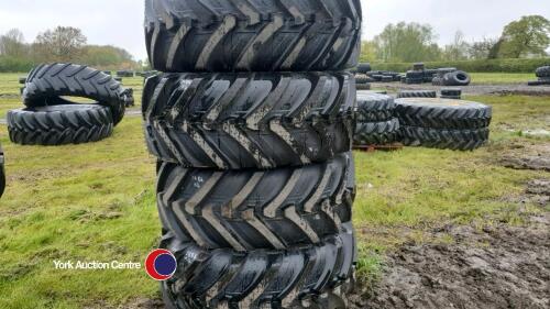 4 x 460-70R24 Michelin tyres on Kramer rims, new