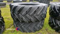 Pair 600-65R38 tyres