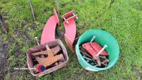 Terra Tech 4m tool bar for 4m Vaderstad with legs and points, good condition - 3