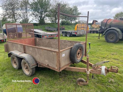 Small double axle car trailer